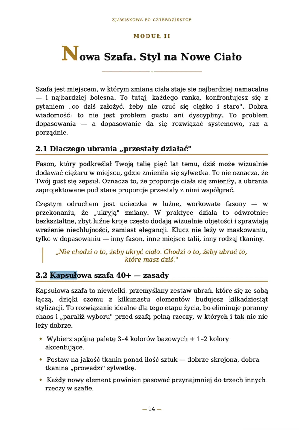 Dodatek: Karta Kapsułowej Szafy